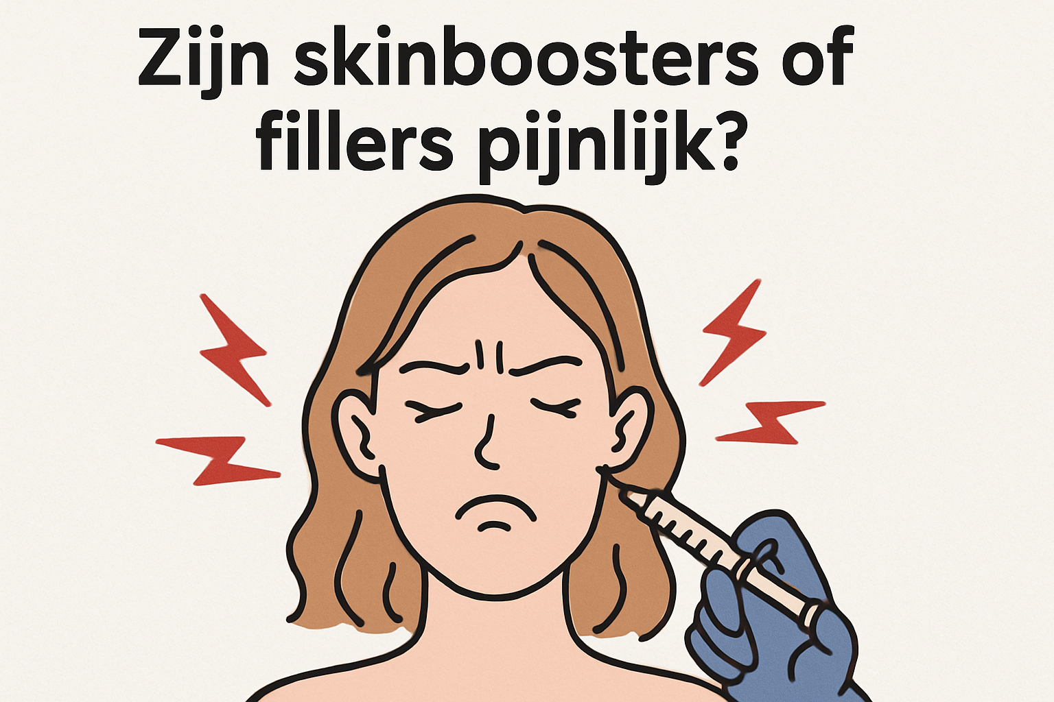 Zijn skinboosters of fillers pijnlijk